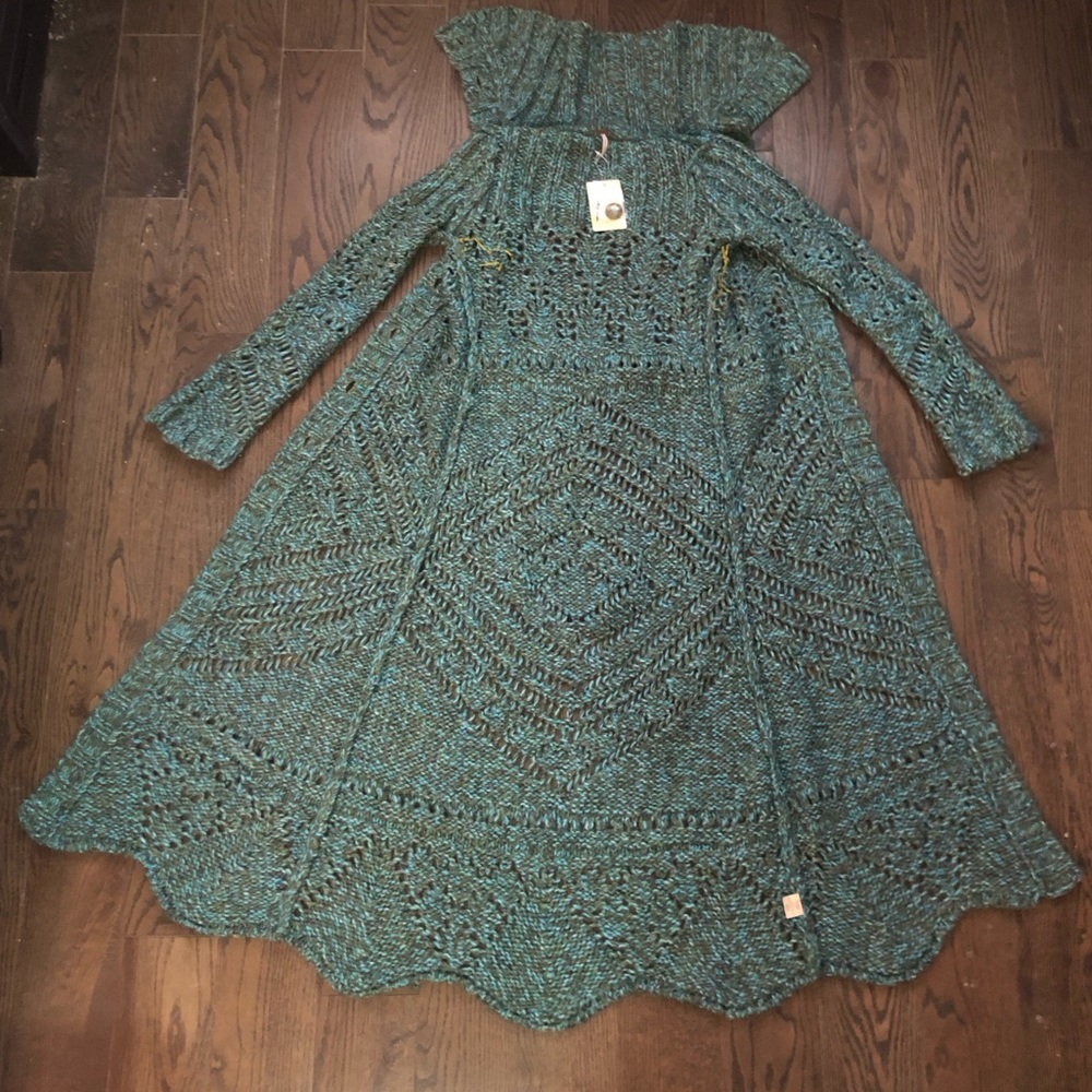 NWT Free People Budapest Long Cardigan - Picture 5 of 16